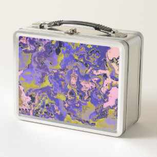 Radioactive Marble Metal Lunch Box