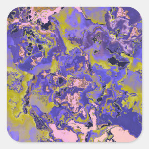 Radioactive Marble Square Sticker
