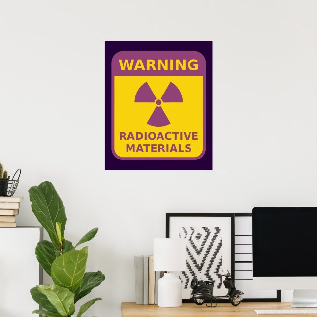 Radioactive Materials Warning Poster (Home Office)