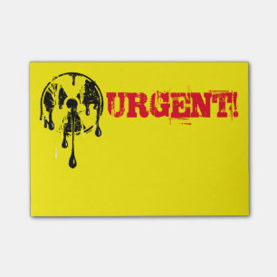 Radioactive Nuclear Meltdown Hazard Symbol Post-it Notes