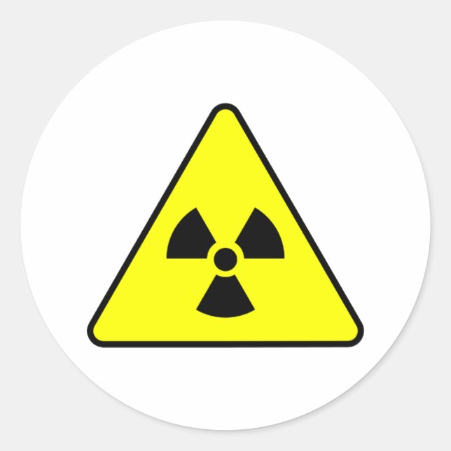 Radioactive Products & Designs! Classic Round Sticker (Front)
