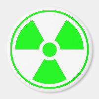 Radioactive Radiation Symbol Magnet