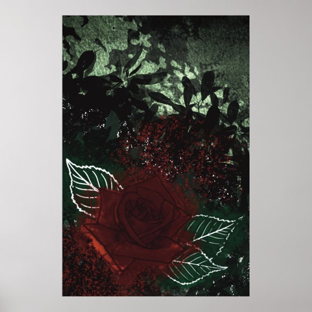 Radioactive Rose Poster (Front)