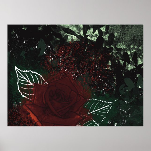 Radioactive Rose Poster (Front)