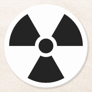 Radioactive Round Paper Coaster