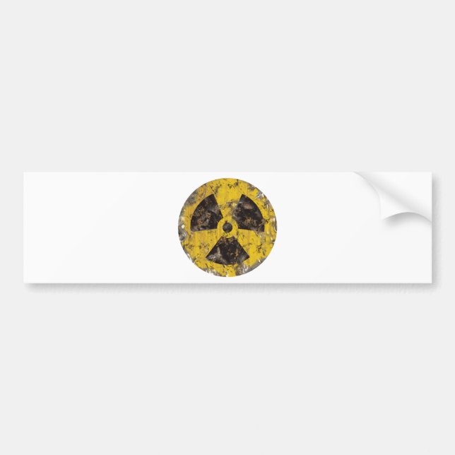 Radioactive Rusted Bumper Sticker (Front)
