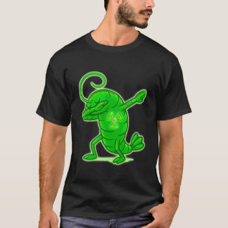 Radioactive Shrimp Dab Meme Glow Funny Design T-Shirt