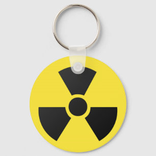 Radioactive Sign Key Ring