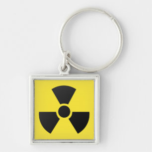 Radioactive Sign Key Ring