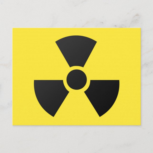 Radioactive Sign Postcard (Front)