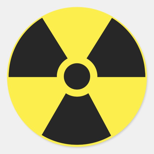Radioactive Symbol Sticker (Front)
