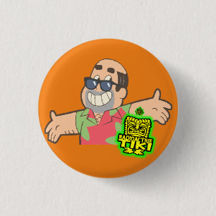 Radioactive Tiki 3 Cm Round Badge