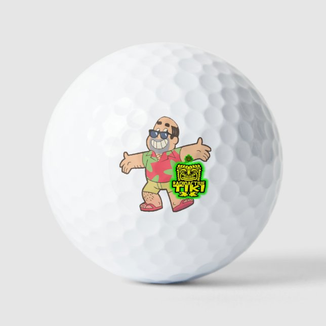 Radioactive Tiki Golf Balls (Front)