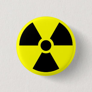 Radioactive warning button