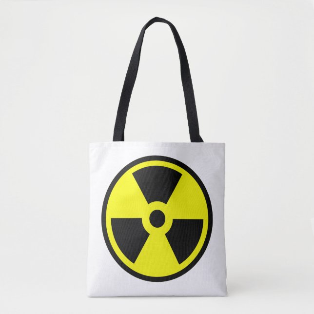 Radioactive Yellow And Black Symbol Tote Bag (Front)