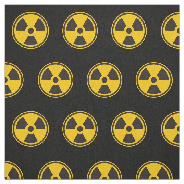 Radioactivity Warning Pattern Fabric (Swatch)
