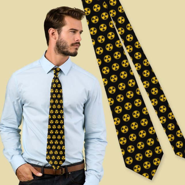 Radioactivity Warning Pattern Tie (Creator Uploaded)