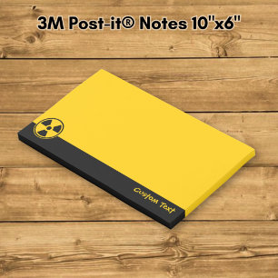 Radioactivity Warning Post-it Notes