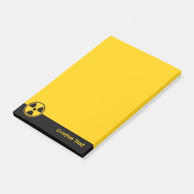 Radioactivity Warning Post-it Notes (Angled)