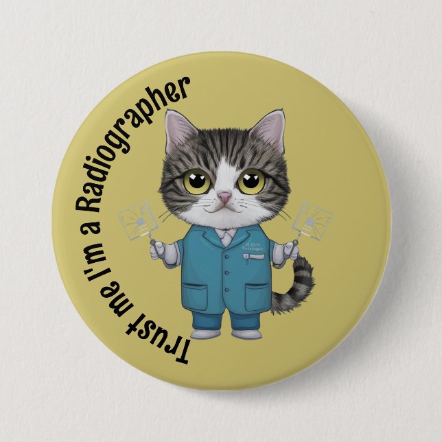 Radiographer, medical doctor, Radioligand Therapy 7.5 Cm Round Badge (Front)