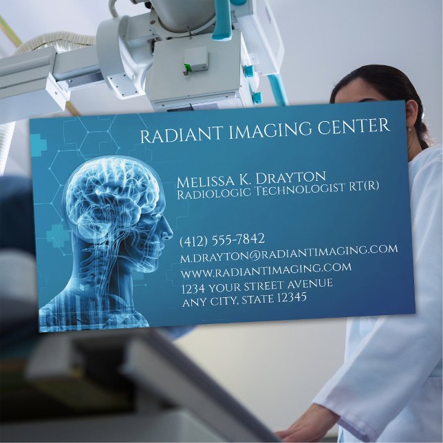 Radiologic Technologist Medical Imaging Business Card (Creator Uploaded)