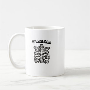 Radiologie Rib Cage Skeleton Illustration Coffee Mug