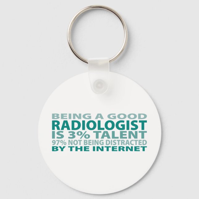 Radiologist 3% Talent Key Ring (Front)