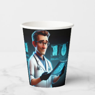 Radiologist Birthday Paper Cups