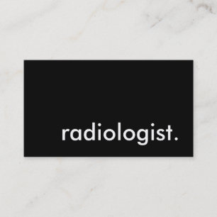 radiologist. business card