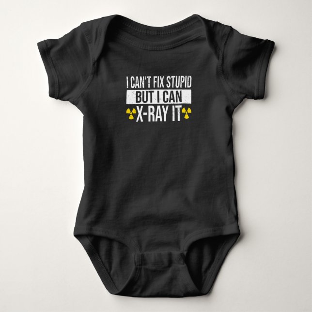 Radiologist Health Technician X-ray Student Baby Bodysuit (Front)