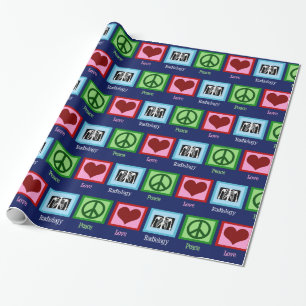 Radiologist Peace Love Radiology Chest X-Ray Tech Wrapping Paper