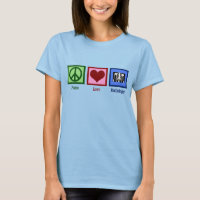 Radiologist Peace Love Radiology Women's