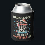 Radiologist We Keep Christmas List Snowman Skull Can Cooler<br><div class="desc">Radiologist We Keep Christmas List Snowman Skull</div>