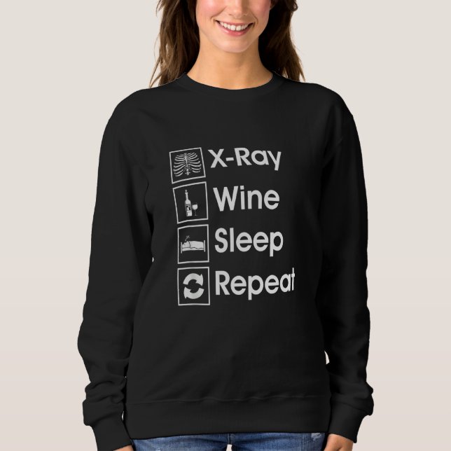Radiologist Wine Sweatshirt (Front)