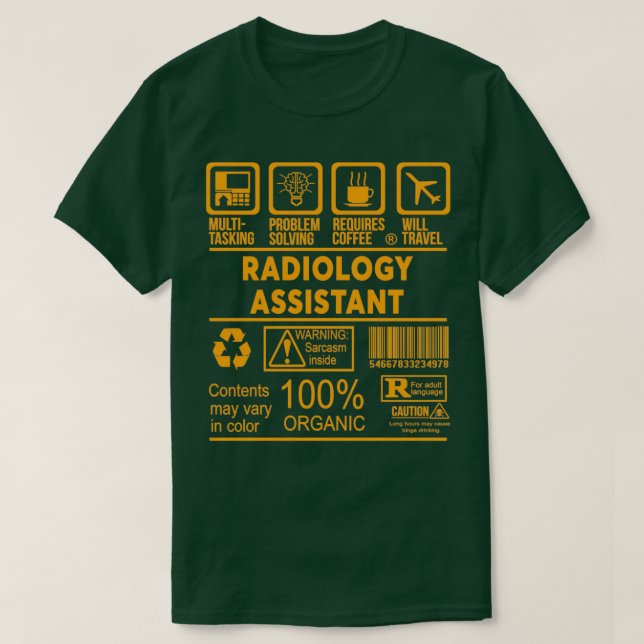 RADIOLOGY ASSISTANT NICE DESIGN 2017 Classic TShir T-Shirt (Design Front)