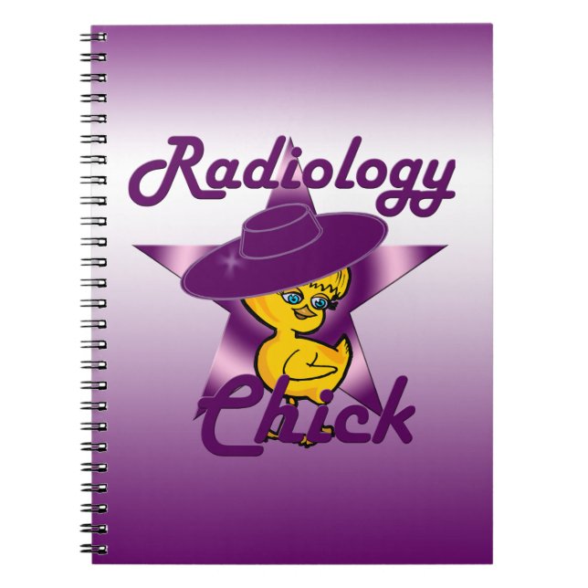 Radiology Chick #9 Spiral Notebook (Front)