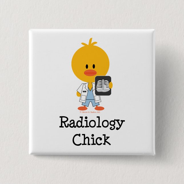 Radiology Chick Button (Front)