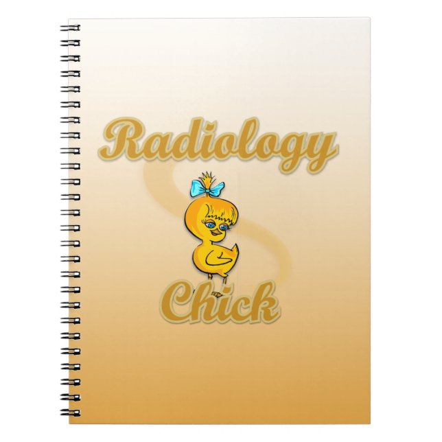 Radiology Chick Spiral Notebook (Front)