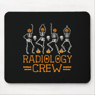 Radiology Crew Dancing Skeleton Pumpkin Fun Hallow Mouse Pad