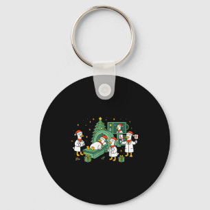 Radiology Funny Goose Ct Scan Christmas Xray Nurse Key Ring