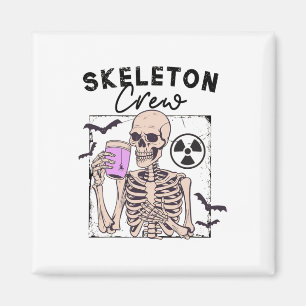 Radiology Halloween Xray Tech Skeleton Coffee Crew Magnet