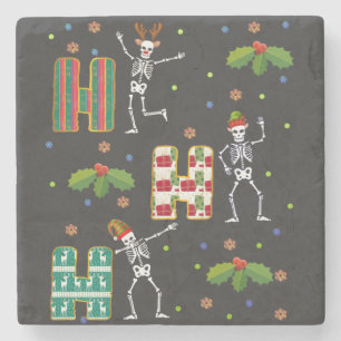 Radiology Ho-Ho-Ho Christmas Squad Group Matching  Stone Coaster