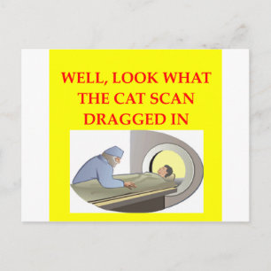 radiology joke postcard
