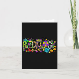Radiology Krewe Mardi Gras Rad Tech X-ray Radiolog Card