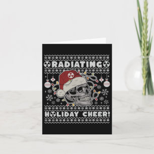 Radiology Radiating Holiday Cheer X-ray Skeleton C Card