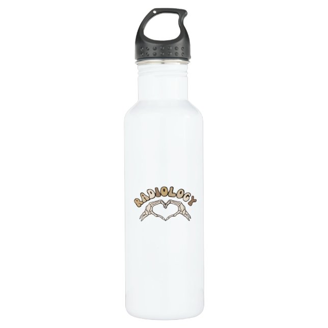 Radiology Skeleton Heart Hands Classic 710 Ml Water Bottle (Front)