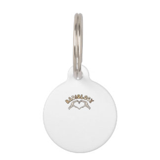 Radiology Skeleton Heart Hands Classic Pet Tag