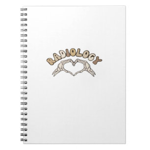 Radiology Skeleton Heart Hands Classic Style Notebook