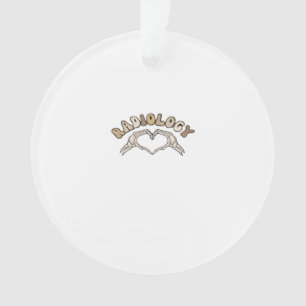 Radiology Skeleton Heart Hands Classic Style Ornament
