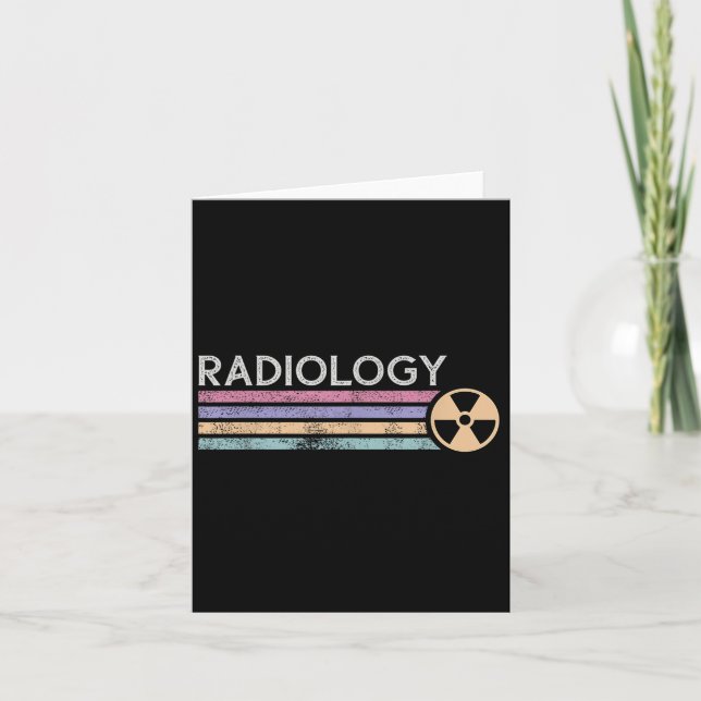 Radiology Tech Future Radiologist X-ray Tech Skele Card (Front)